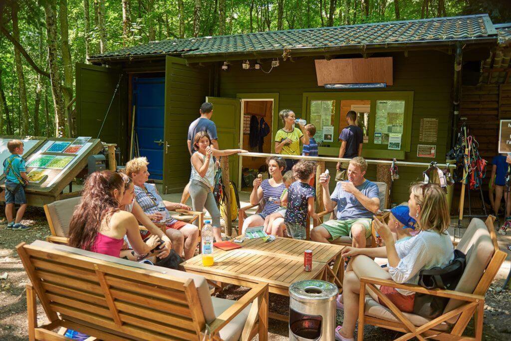 Hotel Le Camping Grand Cerf Gimouille Esterno foto
